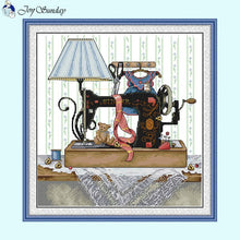 Load image into Gallery viewer, Sewing Machine Cross Stitch Kits 14ct - AIMDIY