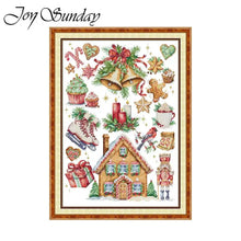 Load image into Gallery viewer, Welcome Cross Stitch Kit – Joy Sunday Style Printed 11CT/14CT/16CT Aida Fabric DIY Embroidery for Home Decor
