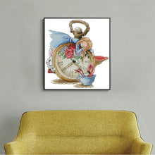 Load image into Gallery viewer, Sleeping Alice Cartoon Pattern Cross Stitch Kit - AIMDIY