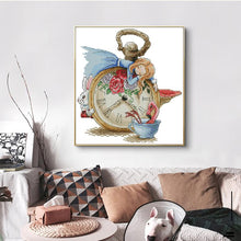 Load image into Gallery viewer, Sleeping Alice Cartoon Pattern Cross Stitch Kit - AIMDIY