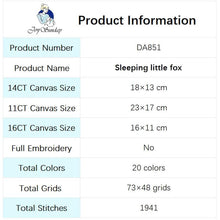 Load image into Gallery viewer, Sleeping Little Fox Cartoon Animals - AIMDIY