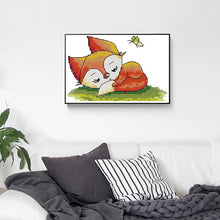Load image into Gallery viewer, Sleeping Little Fox Cartoon Animals - AIMDIY