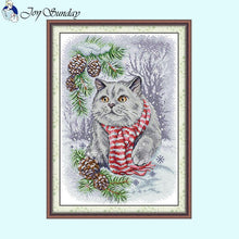 Load image into Gallery viewer, Snowy Blue Cat - AIMDIY
