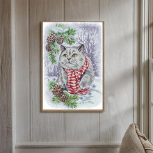 Load image into Gallery viewer, Snowy Blue Cat - AIMDIY