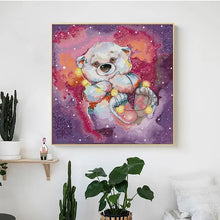 Load image into Gallery viewer, Starry Bear Cartoon Printed Cross Stitch - AIMDIY