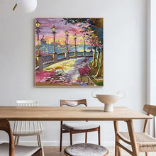 Load image into Gallery viewer, Street Lamp - DIY Scenery Pattern Cross Stitch Kit - AIMDIY