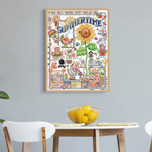Load image into Gallery viewer, Summer Time Joy Sunday Counted Cross Stitch Kits - AIMDIY