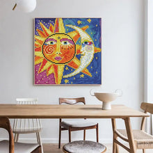Load image into Gallery viewer, Sun and Moon Art Patterns Joy Sunday Cross Stitch - AIMDIY