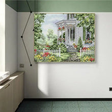 Load image into Gallery viewer, Sweet Home Scenery Pattern Cross Stitch Sewing Kit - AIMDIY