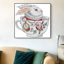 Load image into Gallery viewer, Teacup Rabbit Cartoon Animal Pattern Cross Stitch Kits - AIMDIY