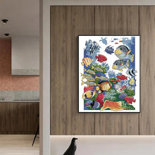 Load image into Gallery viewer, Tropical Fish Sea Creature Cross Stitch Kit - AIMDIY