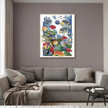 Load image into Gallery viewer, Tropical Fish Sea Creature Cross Stitch Kit - AIMDIY