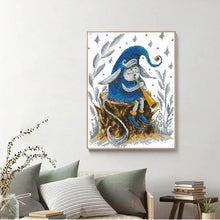 Load image into Gallery viewer, Trumpet Blowing Elf Cartoon Pattern Cross Stitch Kits - AIMDIY