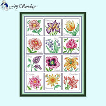 Load image into Gallery viewer, Twelve Months Floral Patterns - AIMDIY