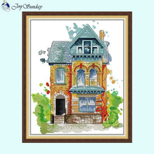 Load image into Gallery viewer, Victorian Cottage - Printed Cross Stitch Kit - AIMDIY