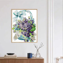 Load image into Gallery viewer, Count 11CT Violet Joy Sunday Cross Stitch Kits - AIMDIY