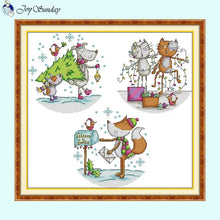 Load image into Gallery viewer, Waiting for Christmas Cartoon Animal - AIMDIY