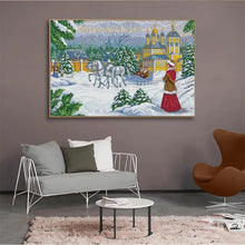 Load image into Gallery viewer, Stitch Xmas Waiting in the Snow - AIMDIY