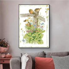 Load image into Gallery viewer, Warm Garden Corner DIY Animal Cross Stitch Kit - AIMDIY