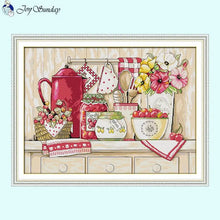 Load image into Gallery viewer, Warm Kitchen Counted Cross Stitch Kit - AIMDIY