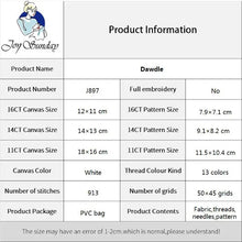 Load image into Gallery viewer, Still Life Style Cross Stitch Kit – DIY Handmade Embroidery on Stamped Canvas for Gifts