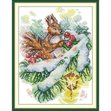 Load image into Gallery viewer, The Scent of Winter Cross Stitch Kit – DIY Embroidery Art for Beginners | Cozy Seasonal Home Decor Craft - AIMDIY