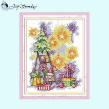 Load image into Gallery viewer, Main image of cartoon pattern Christmas cross stitch kit