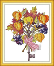 Load image into Gallery viewer, Joy Sunday Cross Stitch Kit – Keys To Riches DIY Embroidery Kit