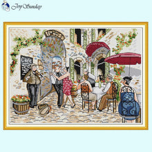Load image into Gallery viewer, Curbside Dance Cross Stitch Kit main product image