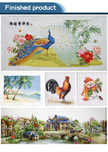 Load image into Gallery viewer, The Squirrel's Home Embroidery Kit - Woodland Animal DIY Cross Stitch Set