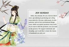 Load image into Gallery viewer, Joy Sunday Honeymoon Duck Couple Cross Stitch Kit β Printed Aida 11CT/14CT/16CT DIY Gift Set