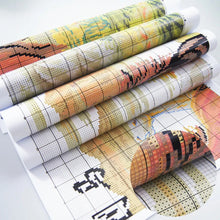 Load image into Gallery viewer, Two Watermelons Cross Stitch Kit – Counted 11CT/14CT/16CT Aida Fabric DIY Fruit Embroidery for Summer Decor