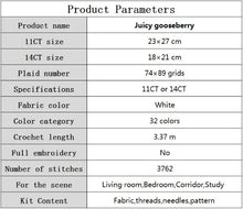 Load image into Gallery viewer, Afternoon Tea Cross Stitch Kit – Joy Sunday Style Printed 14CT/16CT Aida Fabric with DMC Threads