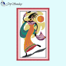 Load image into Gallery viewer, Completed African tribal cross stitch wall decor