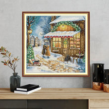 Load image into Gallery viewer, Framed Christmas Day Reunion embroidery for holiday decoration