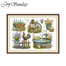 Load image into Gallery viewer, Finished Joy Sunday Garden Accessories Cross Stitch Embroidery