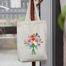Load image into Gallery viewer, Embroidered Diy Tote Bag Shoulder Bag Couple Canvas Bag - AIMDIY