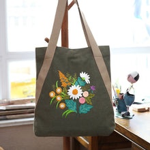 Load image into Gallery viewer, Embroidered Diy Tote Bag Shoulder Bag Couple Canvas Bag - AIMDIY