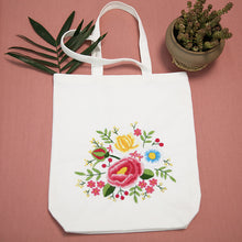 Load image into Gallery viewer, Embroidered Diy Tote Bag Shoulder Bag Couple Canvas Bag - AIMDIY