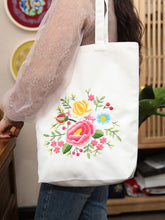 Load image into Gallery viewer, Embroidered Diy Tote Bag Shoulder Bag Couple Canvas Bag - AIMDIY
