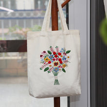 Load image into Gallery viewer, Embroidered Diy Tote Bag Shoulder Bag Couple Canvas Bag - AIMDIY