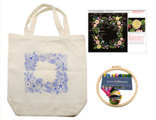 Load image into Gallery viewer, Embroidered Diy Tote Bag Shoulder Bag Couple Canvas Bag - AIMDIY