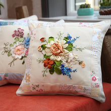 Load image into Gallery viewer, Embroidery DIY Kit Pillow Quilt Ribbon three-dimensional Office Sofa Car Cushion - AIMDIY