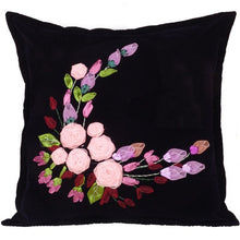 Load image into Gallery viewer, Hand Embroidery Cross stitch DIY Ribbon Embroidery Cushion Pillowcase Kit - AIMDIY