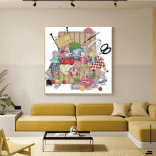 Load image into Gallery viewer, Happy Tailor Cartoon Mouse Pattern Cross Stitch - AIMDIY