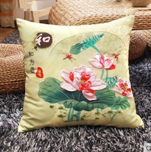 Load image into Gallery viewer, New Ribbon Embroidered Throw Pillow Pillow Case Couple Car Pillow Wedding Printing Cross Stitch Pillow Cushion Cover - AIMDIY