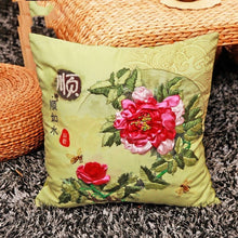 Load image into Gallery viewer, New Ribbon Embroidered Throw Pillow Pillow Case Couple Car Pillow Wedding Printing Cross Stitch Pillow Cushion Cover - AIMDIY