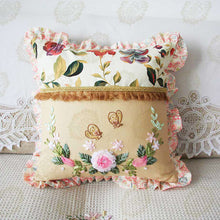 Load image into Gallery viewer, Ribbon Embroidery DIY Cross Stitch Cushion Pillowcase - AIMDIY