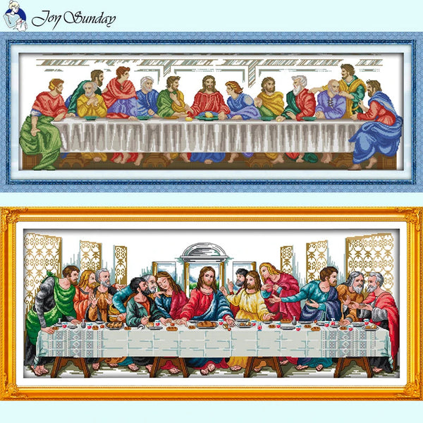The Last Supper Cross Stitch Kit: Create a Timeless Religious Masterpiece with AIMDIY