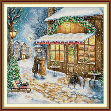 Load image into Gallery viewer, Christmas Day Reunion Cross Stitch Kit - Joy Sunday Holiday Family Scene Embroidery
